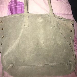 Suede gray H&M bag
